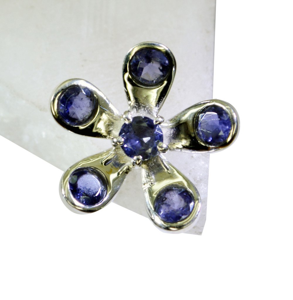 Riyo Iolite Silver And Stone Jewelry Claddagh Ring Sz 8 Sriol8-38030