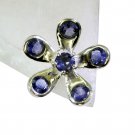 Riyo Iolite Silver And Stone Jewelry Claddagh Ring Sz 8 Sriol8-38030