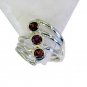 Riyo Garnet Casting Silver Jewelry Wedding Ring Jewelry Sz 6 Srgar6-26131
