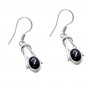 Riyo Black Onyx Overstock Silver Jewelry Silver Earring Backs L 1.2in Sebon-6002