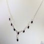 Riyo Garnet Quality Jewelry Charm Necklace Silver L 16in Sngar-26005
