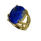 Riyo Lapis Lazuli Gold Plate  Purity Ring Jewelry Sz 6 Gprlla6-44084