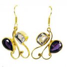 Riyogems Amethyst Crystal Buy Plated Vintage Earring L 1.5in Gpemul-52026