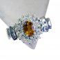 Riyo Citrine Silver Jewellery Gifts Silver Sister Ring Sz 8 Srcit8-14051