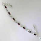 Riyo Garnet Buy Jewellery Online Silver Bracelet Cuff L 7.5in Sbragar-26018