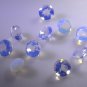 synthetic cubic zirconia Fire opal cz loose Stone 1 Pieces 7 x 7 mm Round White