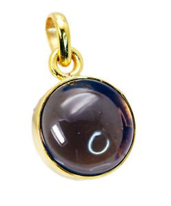 Riyogems Smoky Quartz Gold Plated Fashion Clover Pendants L 1.2in Gppsqu-76014