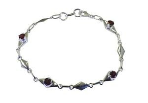 Riyo Red 925 sterling silver Garnet Bracelet fascinating handmade jewelry sale S
