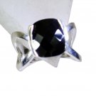 Riyo Black Onyx Jewelry Wholesale Silver Ring Bands Sz 8 Srbon8-6020