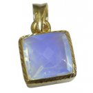 Riyo Purple Gold Plated Fire Opal CZ Pendant pleasant unique gemstone jewelry GP