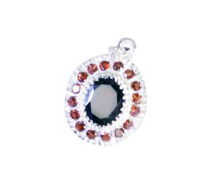 Riyo Garnet Online Silver Shopping Silver Pendant Designs L 1in Spgar-26103