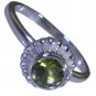 Riyo Green 925 sterling silver Peridot Ring lovesome gemstone jewellery making S