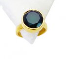 Riyo Green Onyx Gold Plate Jewellery Classic Day Rings Sz 6 Gprgon6-30020