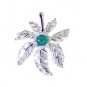 Riyo Green Onyx Silver Gemstone Jewelry Bridge Pendant L 1in Spgon-30003