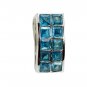 Riyo Blue Topaz Silver Stamped Jewelry Zodiac Pendants L 1in Spbto-10003