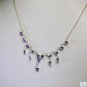 Riyo Amethyst Chunky Jewellery Modern Silver Necklace L 16in Sname-2010