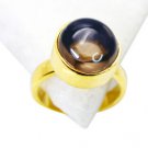Riyo Smoky Quartz  Gold Plated Claddagh Ring Sz 6 Gprsqu6-76016