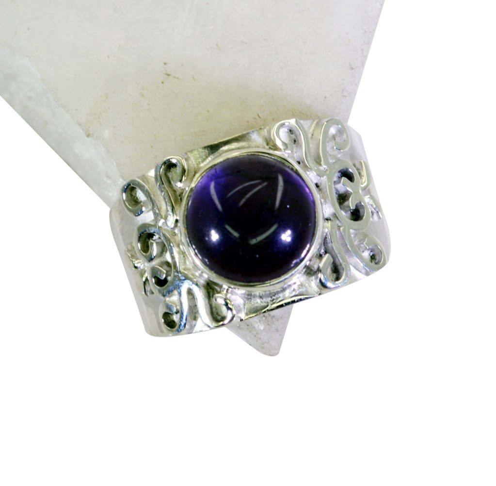Riyo Amethyst Antique Silver Jewelry Gimmal Ring Jewelry Sz 8 Srame8-2120