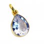 Riyogems Crystal Quartz 18kt Y Gold Plating Winter Pendants L 1.5in Gppcqu-18003