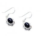 Riyo Black Onyx Oxidized Silver Jewelry Silver Earring Designs L 0.7in Sebon-600