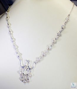 Riyo Rainbow  Designer Jewellery Silver Necklace L 16in Snrmo-64030
