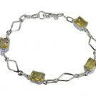 Riyo Yellow 925 sterling silver Citrine Bracelet delightful handmade jewelry fro