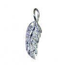 Riyo White Silver Jewellery In India Solitaire Pendants L 0.8in Spwhcz-110017
