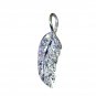 Riyo White Silver Jewellery In India Solitaire Pendants L 0.8in Spwhcz-110017