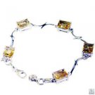 Riyo Citrine Buy Jewellery Online Chunky Silver Chain Bracelet L 7.5in Sbracit-1