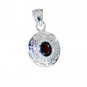 Riyo Garnet Just Silver Jewellery Rajasthan Gemstone L 1.2in Spgar-26085