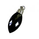 Riyo A Black Onyx 925 Solid Sterling Silver Period Pendant L 1in Spbon-6020