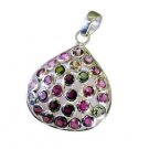 Riyo Tourmaline Silver Ethnic Jewellery Locket Pendant L 2in Sptou-84004
