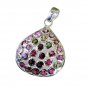 Riyo Tourmaline Silver Ethnic Jewellery Locket Pendant L 2in Sptou-84004