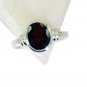 Riyo Garnet Funky Silver Jewellery Silver Engagement Ring Sz 8 Srgar8-26189