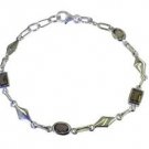 Riyo Brown 925 sterling silver Smoky Quartz Bracelet well-formed handmade wester