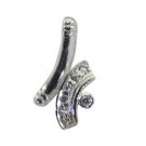 Riyo CZ925 Solid Sterling Silver Durable Pendant L 0.3in Spwhcz-110042