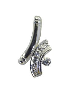 Riyo CZ925 Solid Sterling Silver Durable Pendant L 0.3in Spwhcz-110042