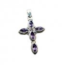 Riyo Amethyst Silver Jewellery Brands Chandelier Pendants L 2in Spame-2016