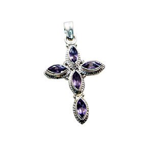 Riyo Amethyst Silver Jewellery Brands Chandelier Pendants L 2in Spame-2016