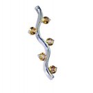 Riyo Citrine Beautiful Silver Jewellery Journey Pendants L 2in Spcit-14034