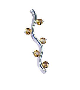 Riyo Citrine Beautiful Silver Jewellery Journey Pendants L 2in Spcit-14034