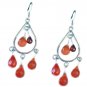 Riyo Red Onyx Indian Silver Jewelry Gems L 2in Seron-66005