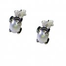 Riyo Pearl Beautiful Silver Jewelry Ear Thread L 0.2in Sepea-56013