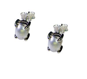 Riyo Pearl Beautiful Silver Jewelry Ear Thread L 0.2in Sepea-56013