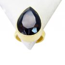 Riyo Smoky Quartz 18 Kt Gold Plated Nice Ring Sz 5 Gprsqu5-76013