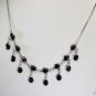 Riyo Garnet Rajasthani Jewellery Cheap Silver Necklace L 16in Sngar-26006