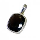 Riyo Brown Smoky Quartz 925 Solid Sterling Silver Cool Pendant L 0.7in Spsqu-760