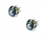 Riyo Blue Topaz Silver Initial Jewelry Earrings L 0.2in Sebto-10041