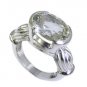 Riyo Green Amethyst Silver Jewellery Wholesalers India Sz 6 Srgam6-28005