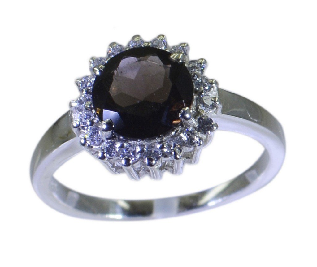 Riyo Brown 925 sterling silver Smoky Quartz  Ring seductive gemstone wholesale j
